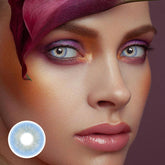 Perla Deep Blue Prescription Coloured Contact Lenses